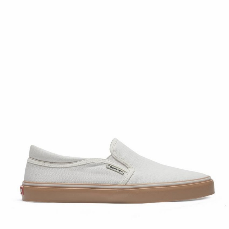 Rockfish 718 Slip-on Classic Women\'s Slip On Sneakers White | TXI667WE