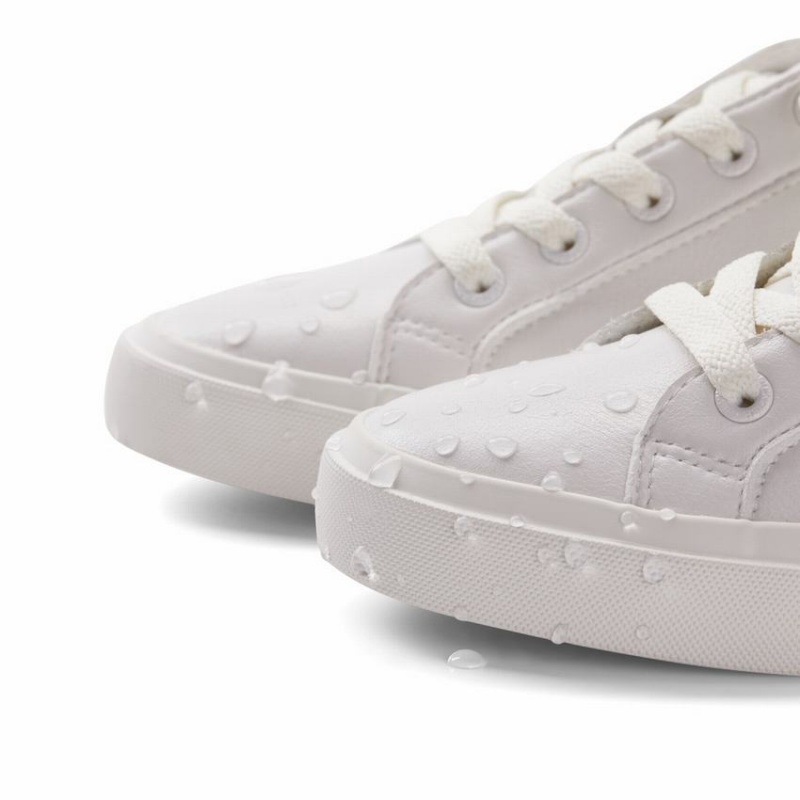 Rockfish 775 Classic Microfibre Trainers Women's Low-Top Sneakers White | ELT8037RW