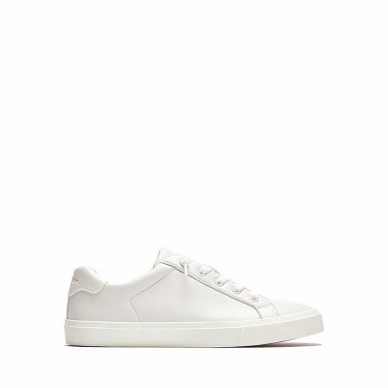 Rockfish 775 Classic Microfibre Trainers Women\'s Low-Top Sneakers White | ELT8037RW