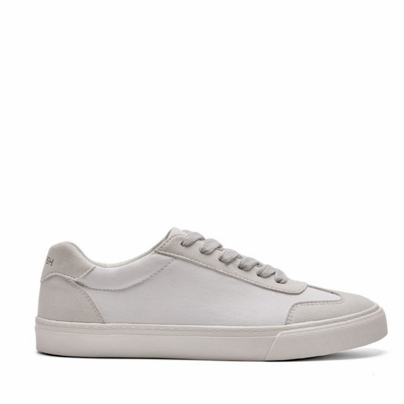 Rockfish 901 Dwr Trainers German Army Trainer Canvas Women\'s Low-Top Sneakers White Grey | XKO8477TV