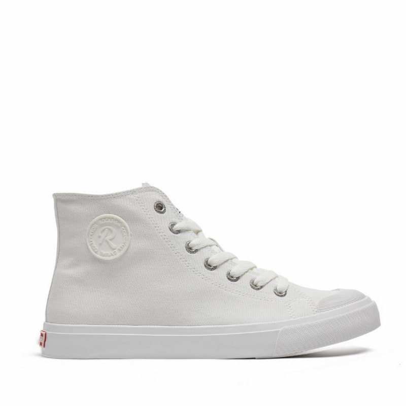 Rockfish Classic 746 Canvas Women\'s High-Top Sneakers White | WLQ2047LV