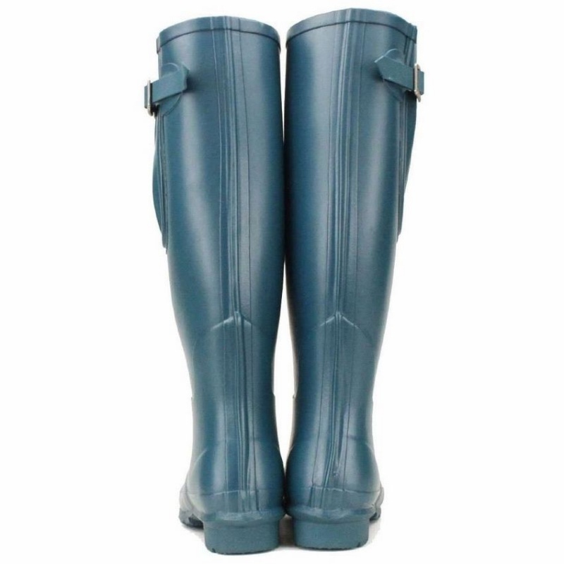Rockfish Everyday Tall Side Adjustable Women's Wellington Boots Blue | OAF2735VN