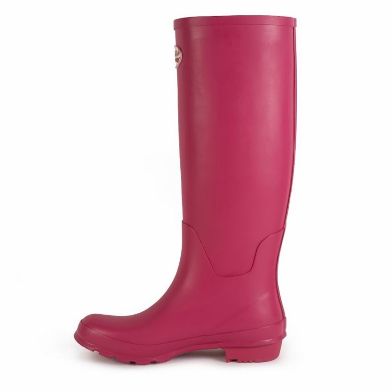 Rockfish Everyday Tall Side Adjustable Women's Wellington Boots Rose Red | GCH2129FI