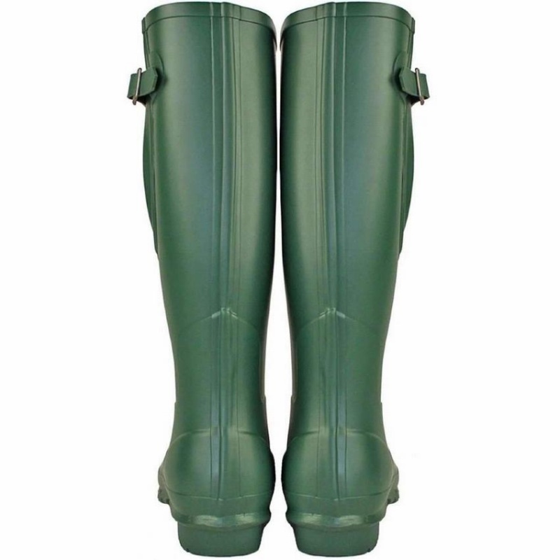 Rockfish Everyday Tall Side Adjustable Women's Wellington Boots Green | GVU7748GC