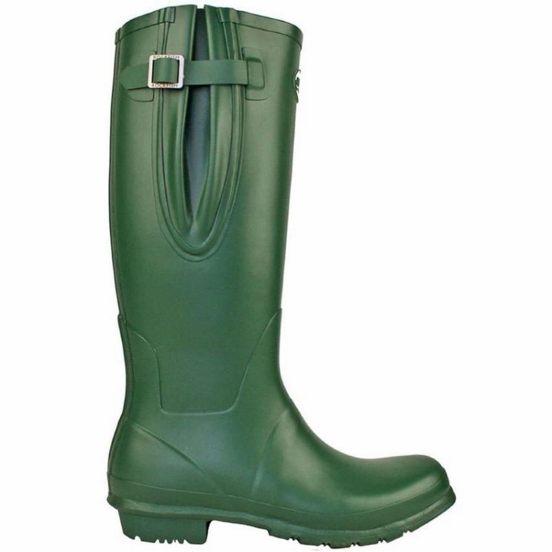 Rockfish Everyday Tall Side Adjustable Women\'s Wellington Boots Green | GVU7748GC