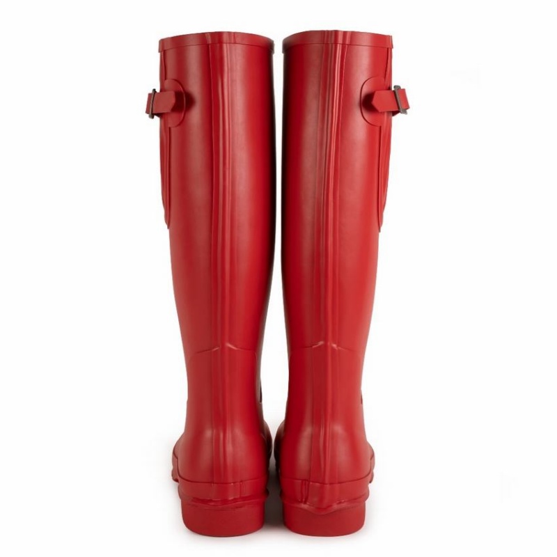 Rockfish Everyday Tall Side Adjustable Women's Wellington Boots Red | PXY9360CH