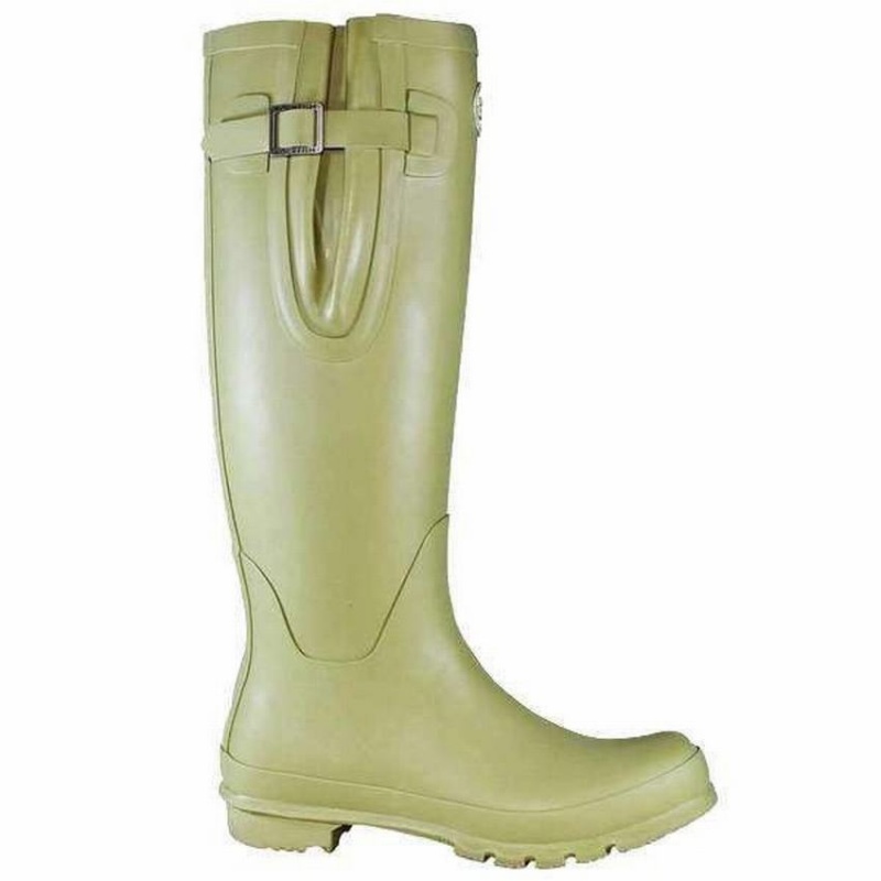 Rockfish Everyday Tall Side Adjustable Women\'s Wellington Boots Light Green | KGU8573ON