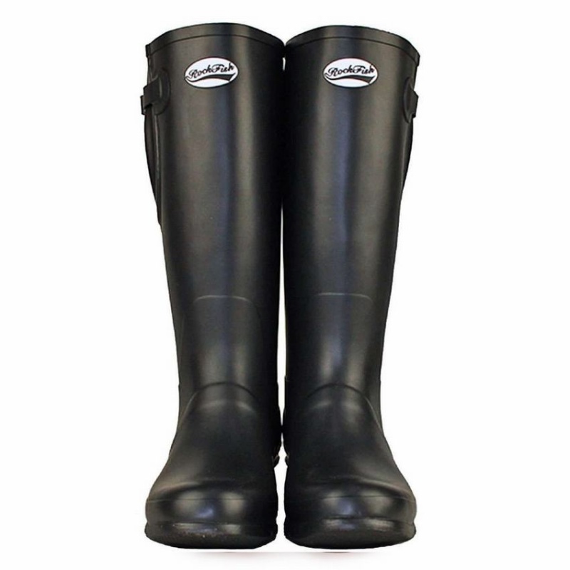 Rockfish Everyday Thermal Tall Side Adjustable 3mm Neoprene Insulated Women's Wellington Boots Black | QUO748FC