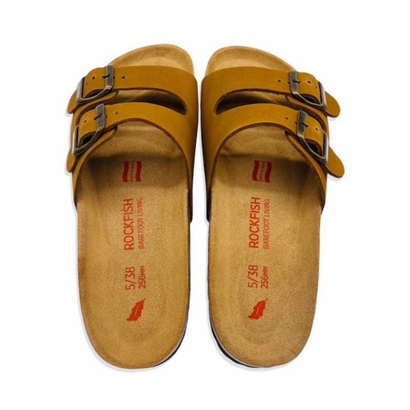 Rockfish Kendall Two-Strap Double Strap Women\'s Sandals Brown | CLN3887WC