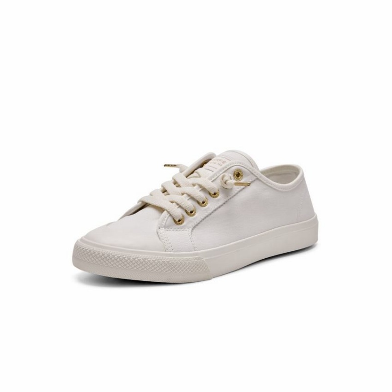 Rockfish Original 745 Lazy-lace Canvas Women's Low-Top Sneakers White | EJX1527VN