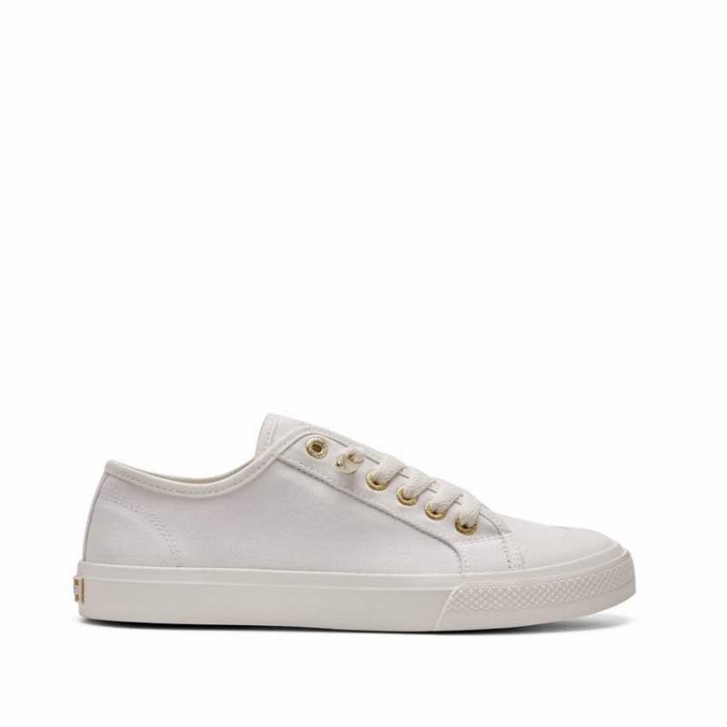 Rockfish Original 745 Lazy-lace Canvas Women\'s Low-Top Sneakers White | EJX1527VN