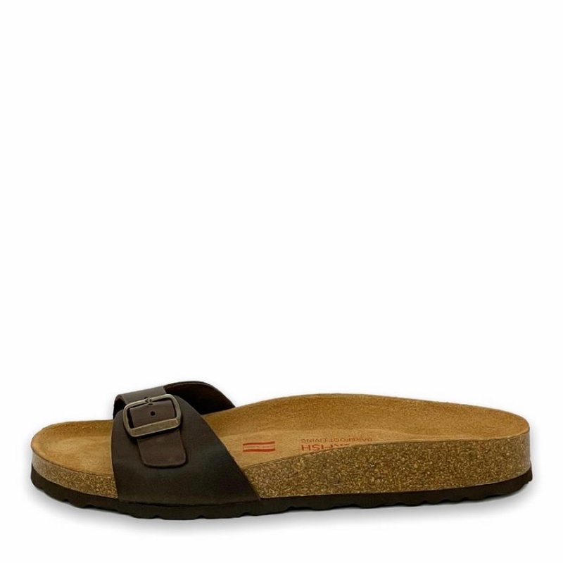Rockfish Talulah One-strap Single Strap Women's Sandals Dark Brown | UCH497IW