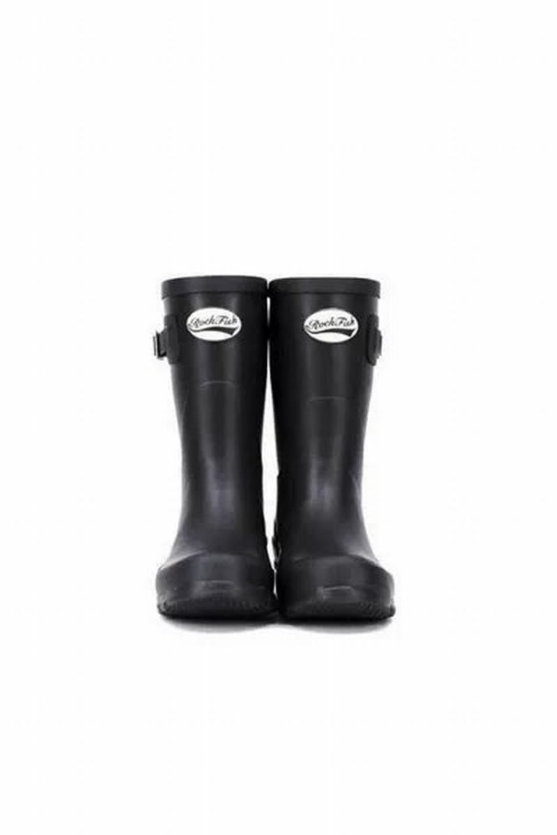 Rockfish Three Quarter Short Women's Wellington Boots Black | DMC345DE