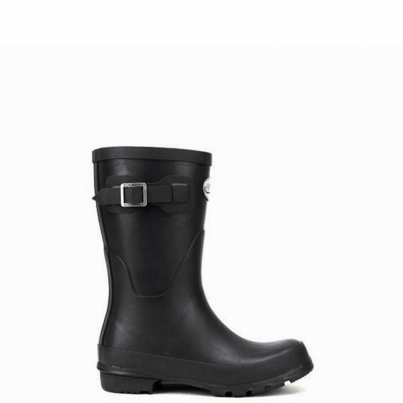 Rockfish Three Quarter Short Women\'s Wellington Boots Black | DMC345DE