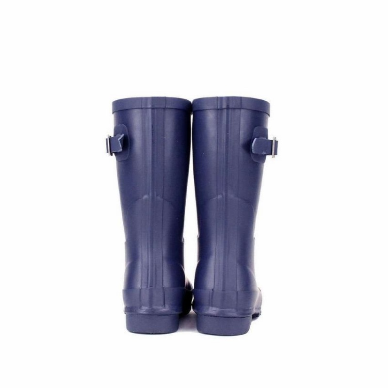 Rockfish Three Quarter Short Women's Wellington Boots Navy Blue | SFY3134QZ