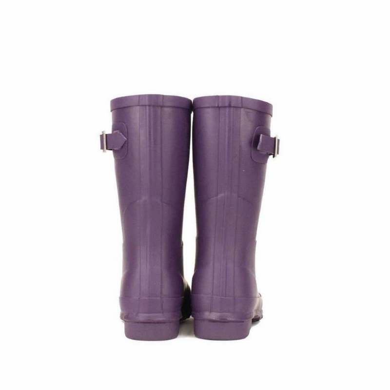 Rockfish Three Quarter Short Women's Wellington Boots Purple | XPO2464DT