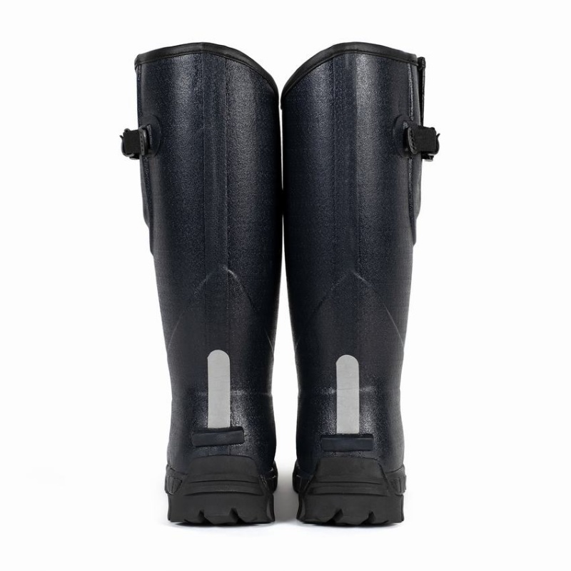 Rockfish Walkabout Tall Side Adjustable 5mm Neoprene Insulated Men's Wellington Boots Dark Blue | SUQ7359CA